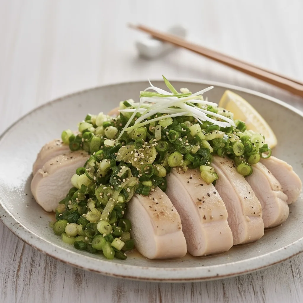 鶏肉のネギ塩ダレ