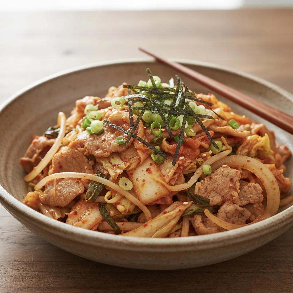 ダイエット中の豚キムチ