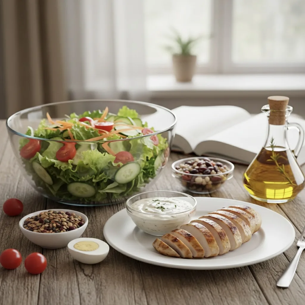 正しいサラダの取り方