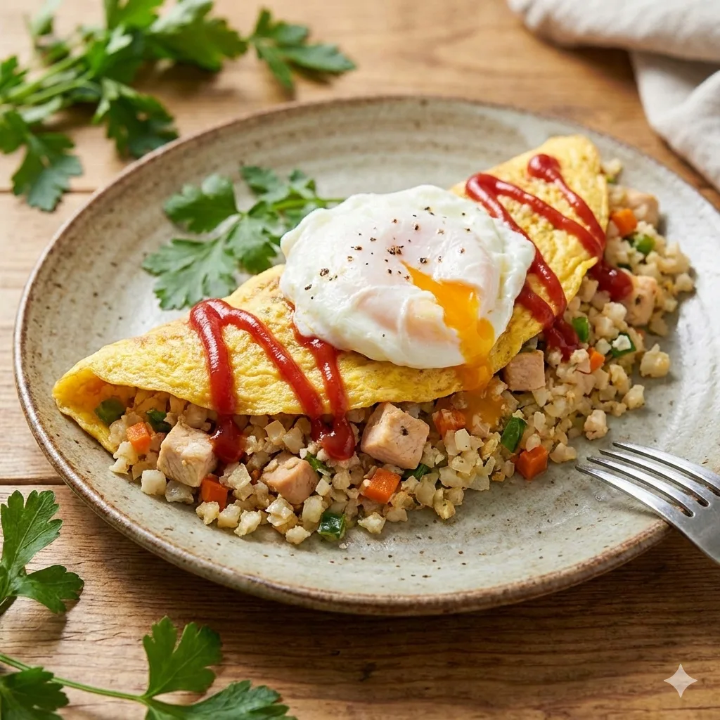 カリフラワーのオムライス